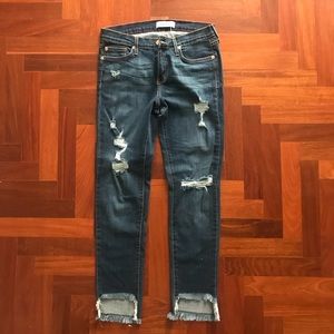 Distressed Karlie Skinny Jeans